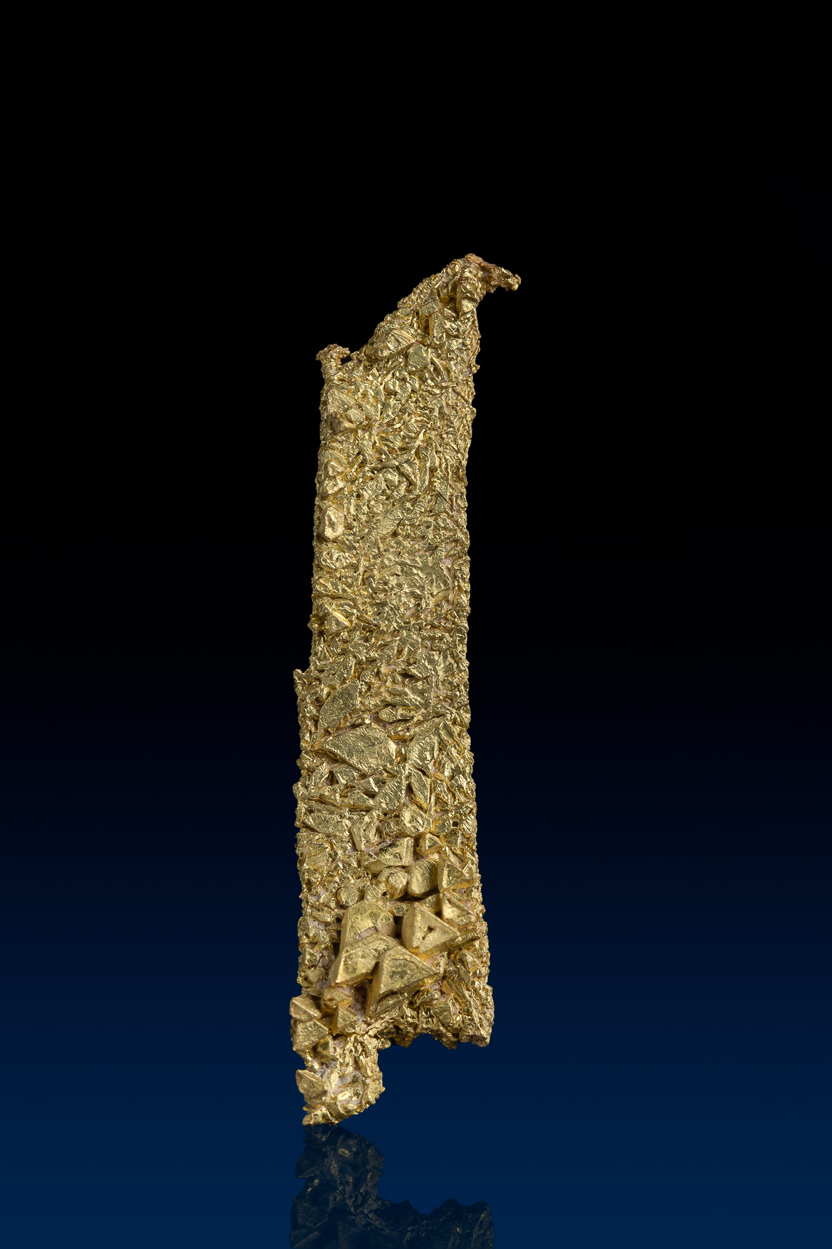 Brilliantly Textured Long Gold Crystal Specimen - French Gulch