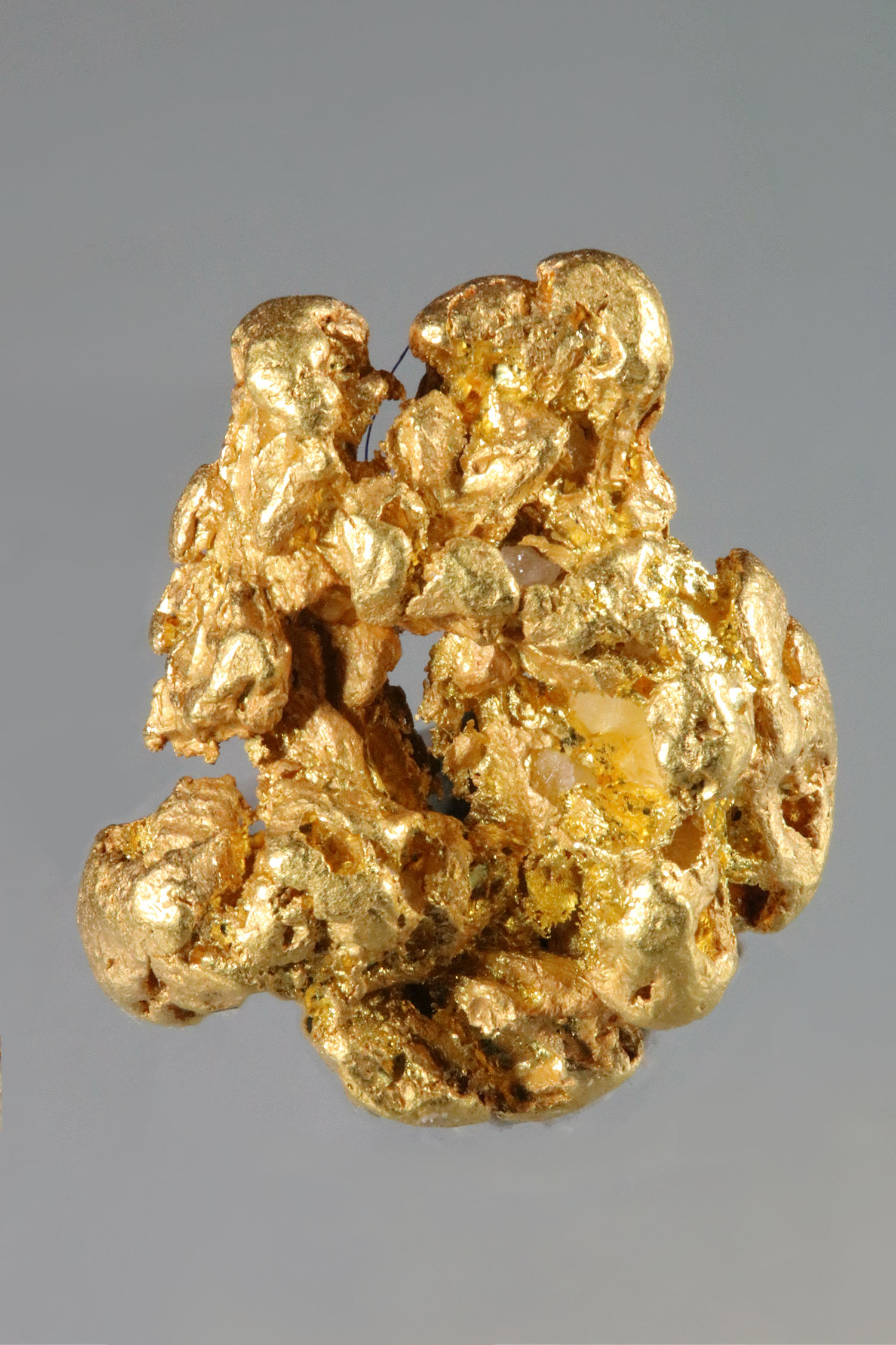 (image for) Natural Yukon Gold nugget with Eroded Crystals - Click Image to Close