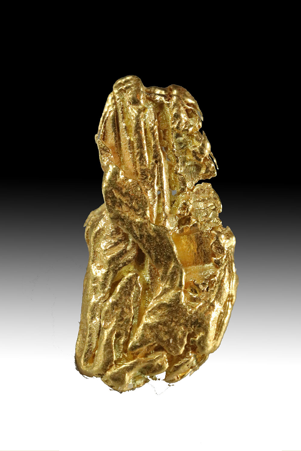 (image for) Striated Gold Nugget from Alaska