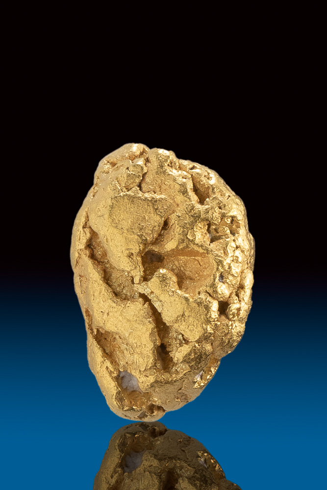 Beautiful Chunky Natural Gold Nugget from Alaska - Click Image to Close