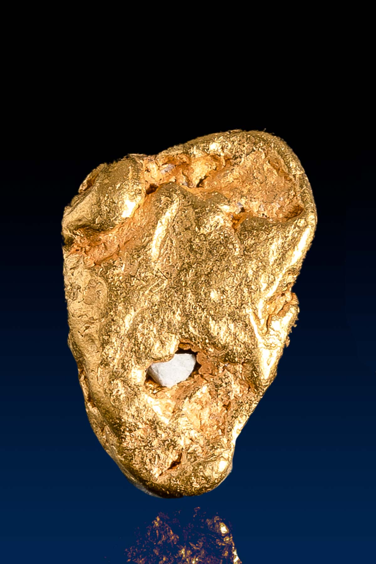 Smooth Oblong Natural Alaska Gold Nugget - 4.57 grams