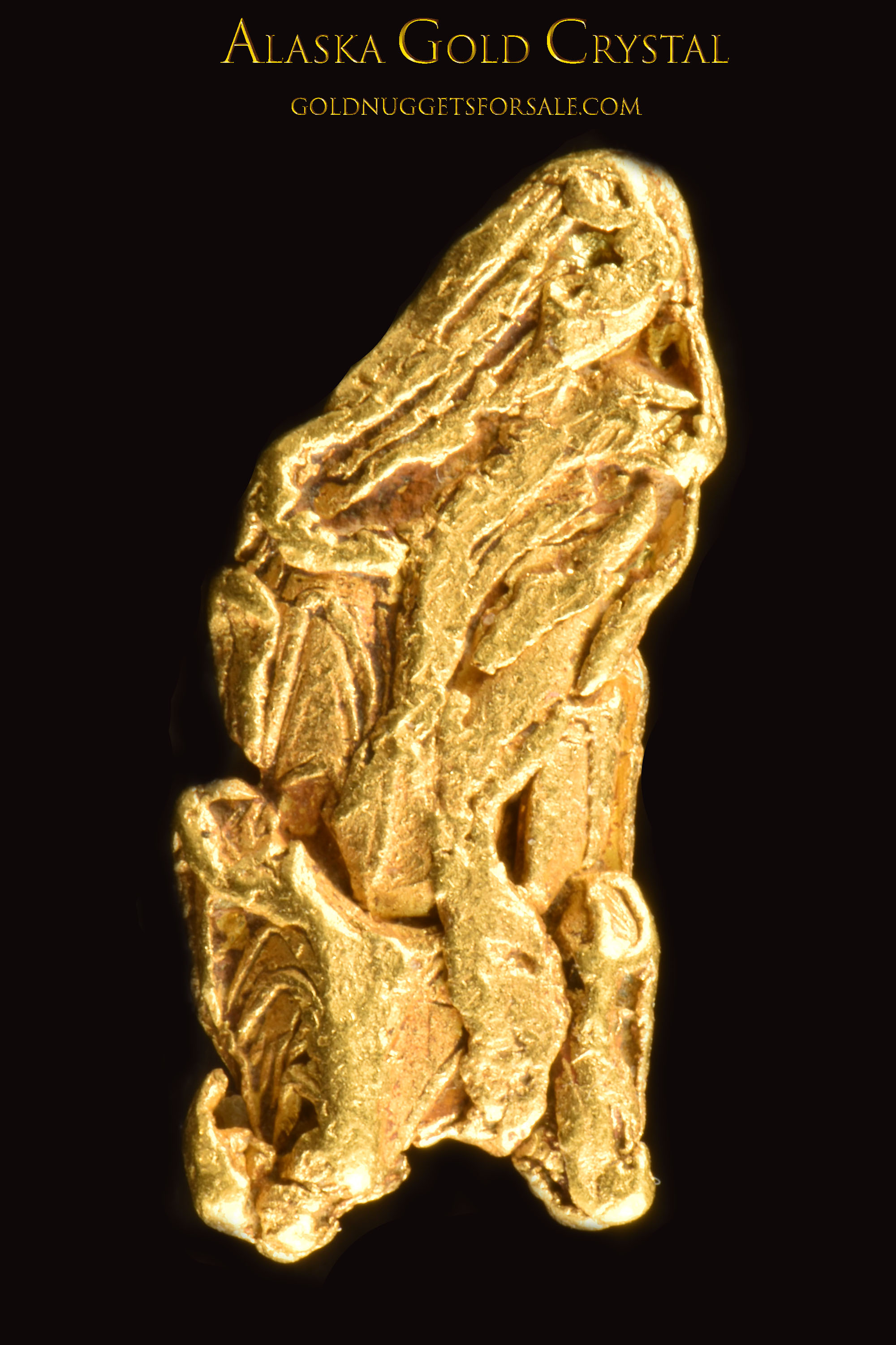 (image for) Amazing Gold Crystals - Gold Nugget from Alaska