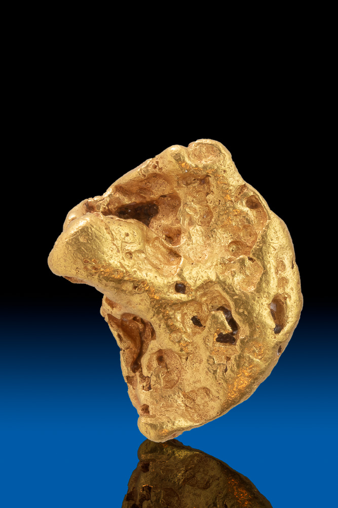 Large Smooth Natural Australian Gold Nugget 521.00 Natural gold