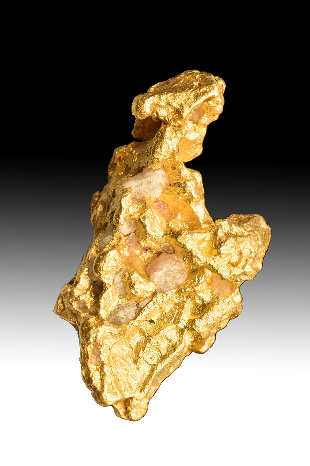 (image for) Deep Crevasse - High purity - Gold Nugget with Gold Crystals