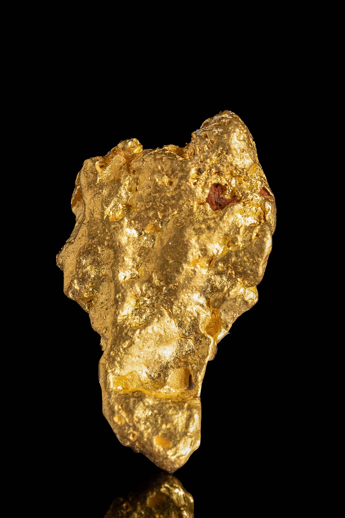 Tapered and Brilliant Natural Australian Gold Nugget - Click Image to Close