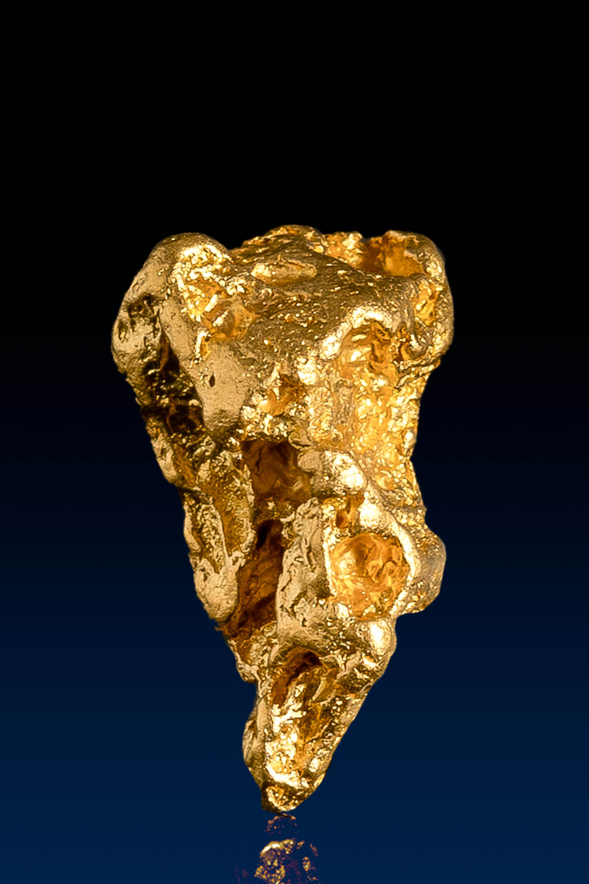 Tall Rugged Natural Australian Gold Nugget - 4.99 grams