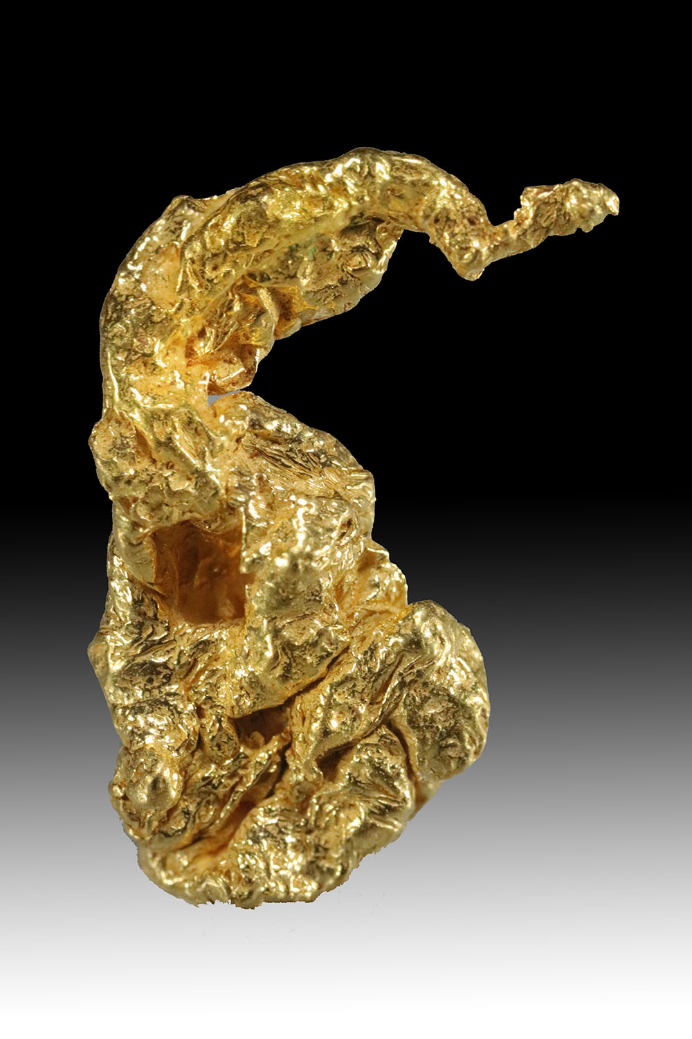 (image for) Long Tappered Gold Nugget from California