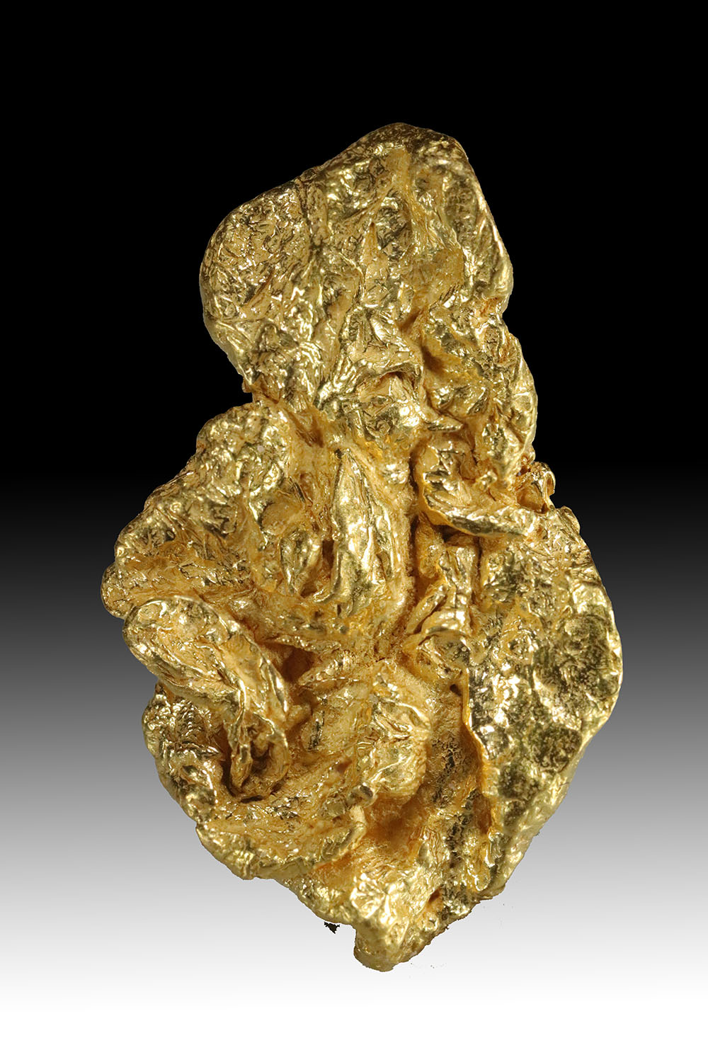 (image for) Large Flat and Intricate Northern California Gold nugget