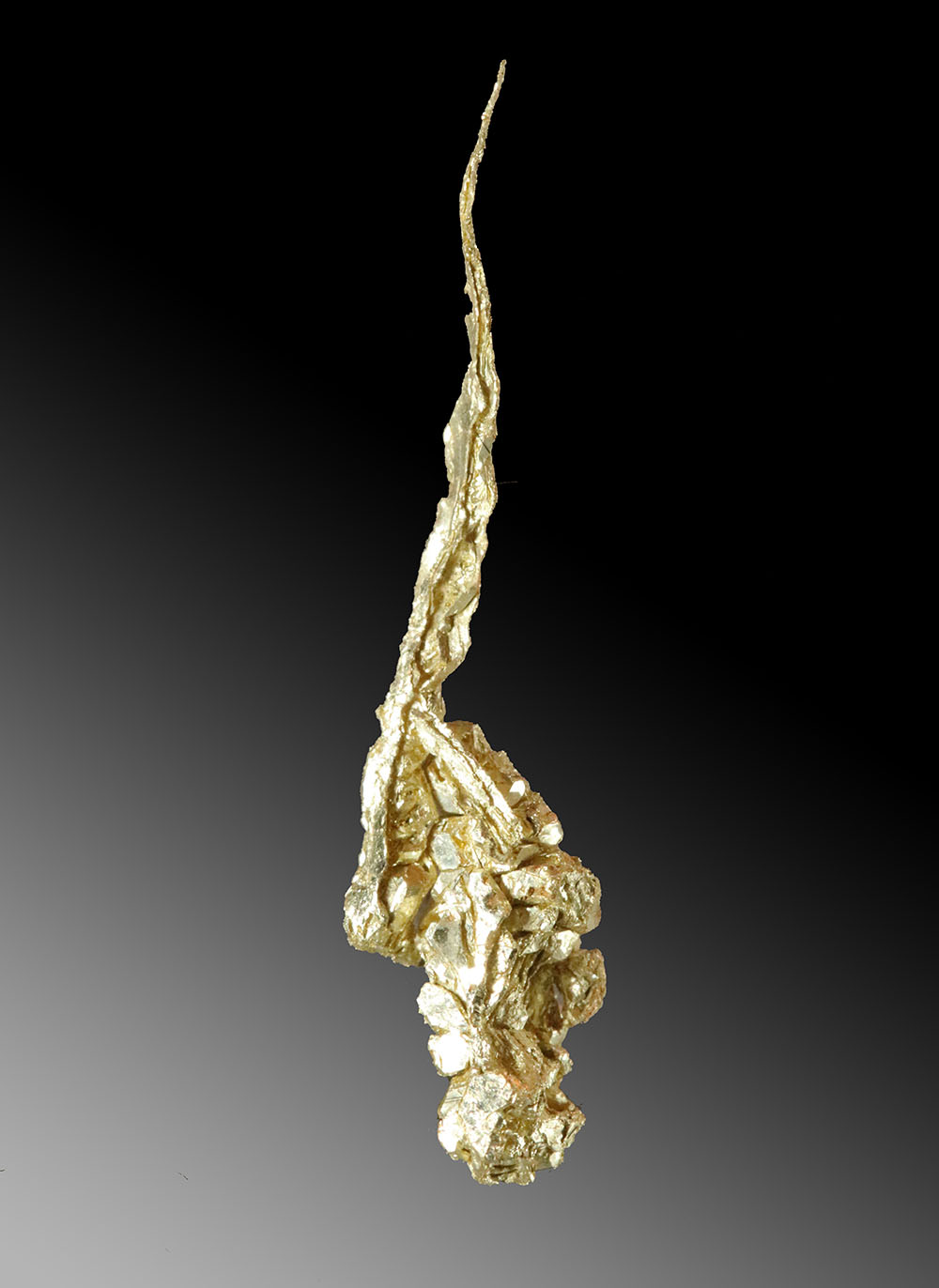 (image for) Gold Crystal Cluster Tapered into Fine Leaf Gold