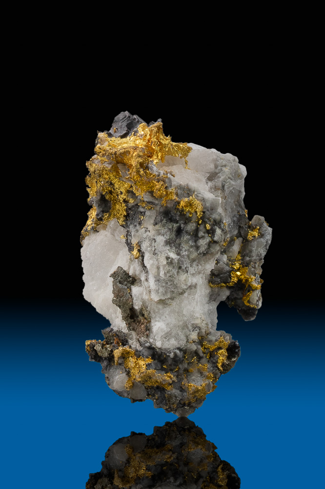 (image for) Gold, lead, and Quartz - Rare Gold Specimen, California