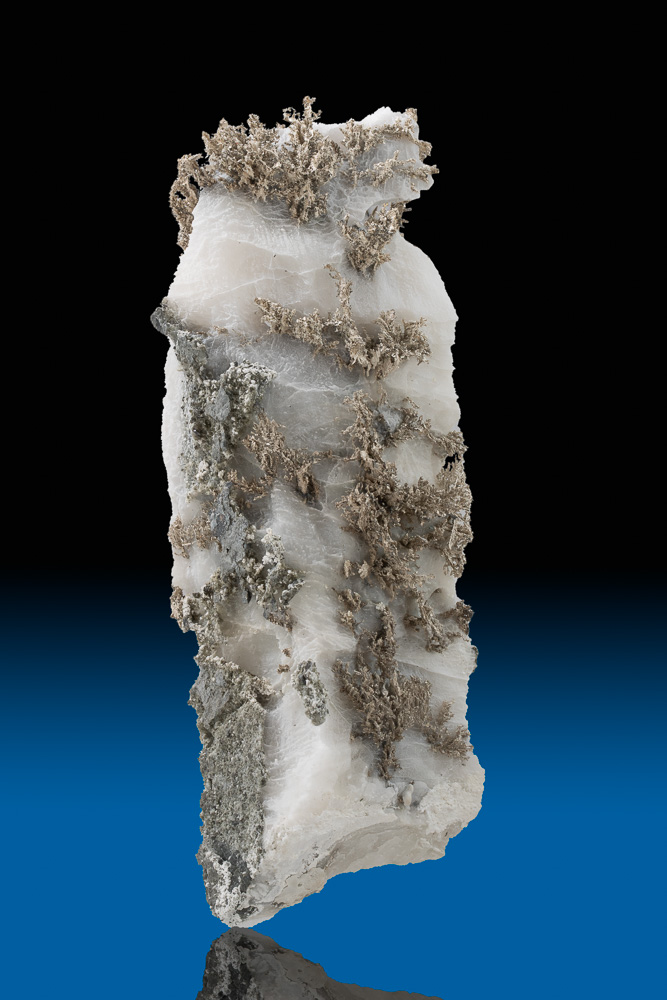 (image for) Tall Skeletal Silver Crystal specimen from Morocco