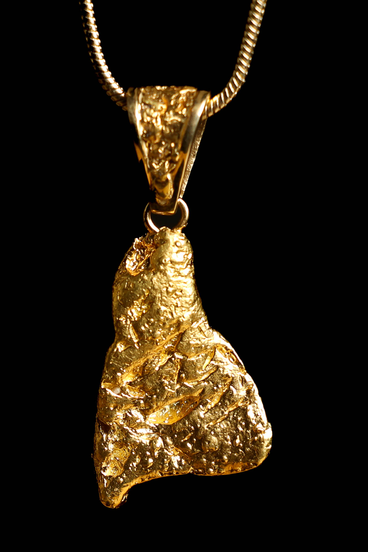 Triangle Shaped Alaska Natural Gold 