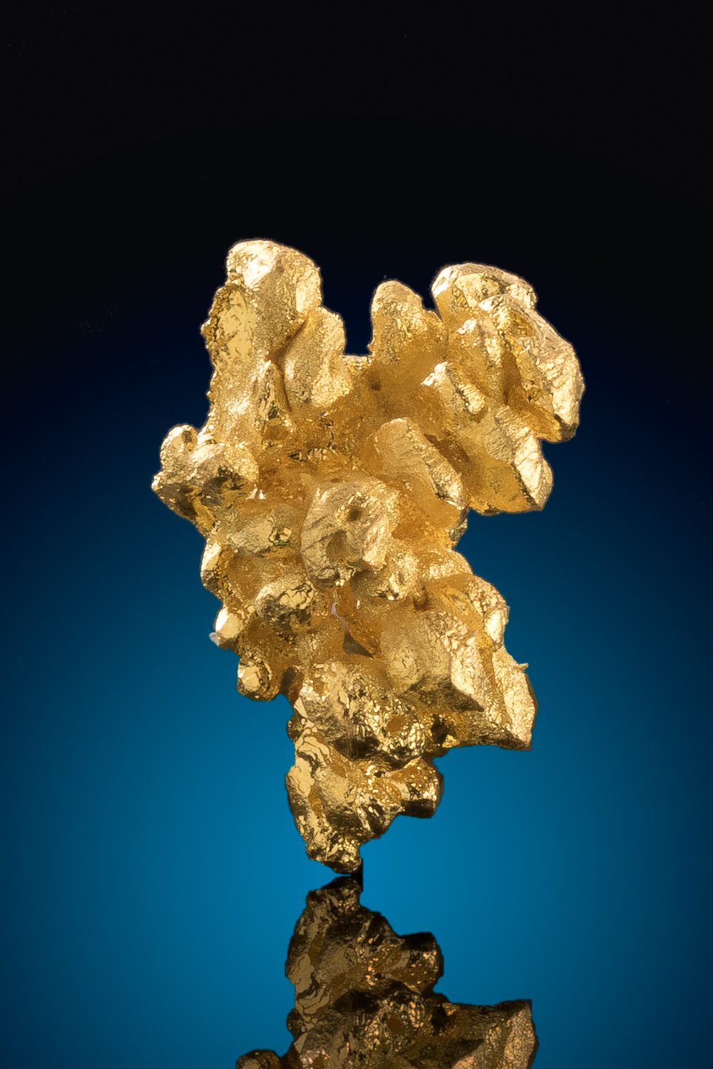(image for) Elongated Octahedron Gold Crystal Cluster - Artru Gold Mine