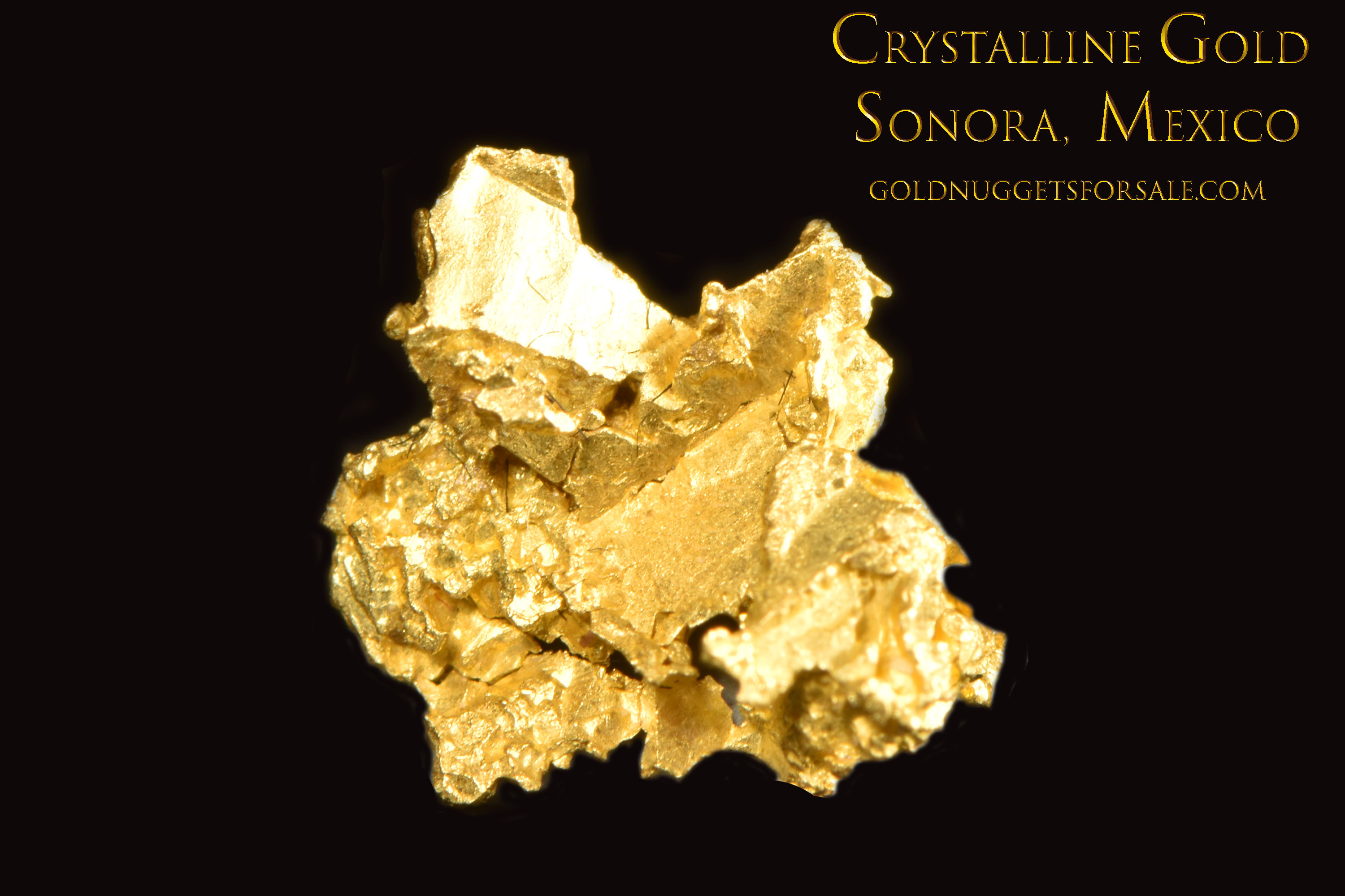 (image for) Unique Skeletal Crystals - Crystalline Gold from Sonora, Mexico - Click Image to Close
