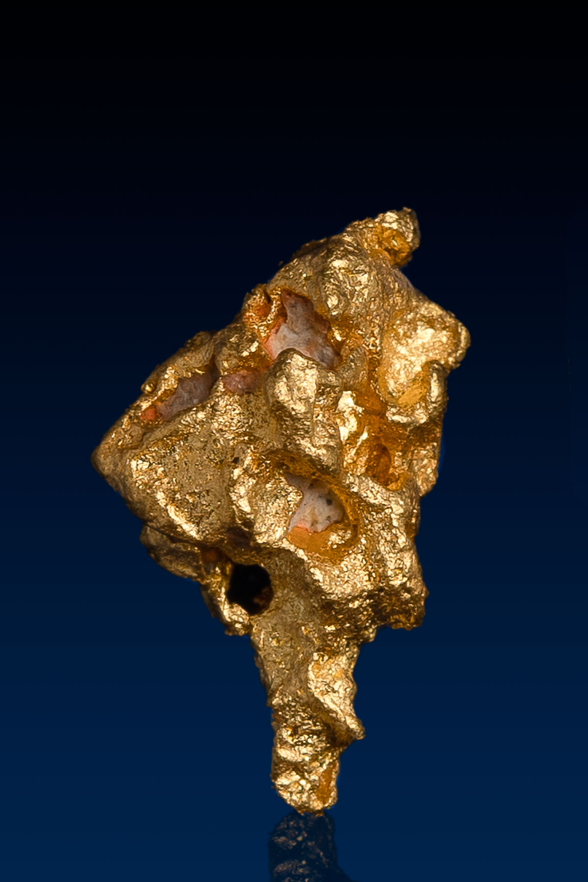 Standing Natural Australian Gold Nugget - 1.21 grams