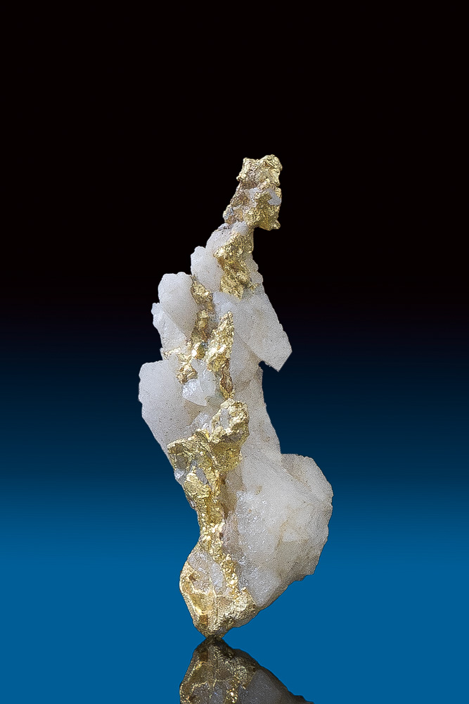 (image for) Intricate Elongated Gold in Quartz Specimen - Oriental Mine