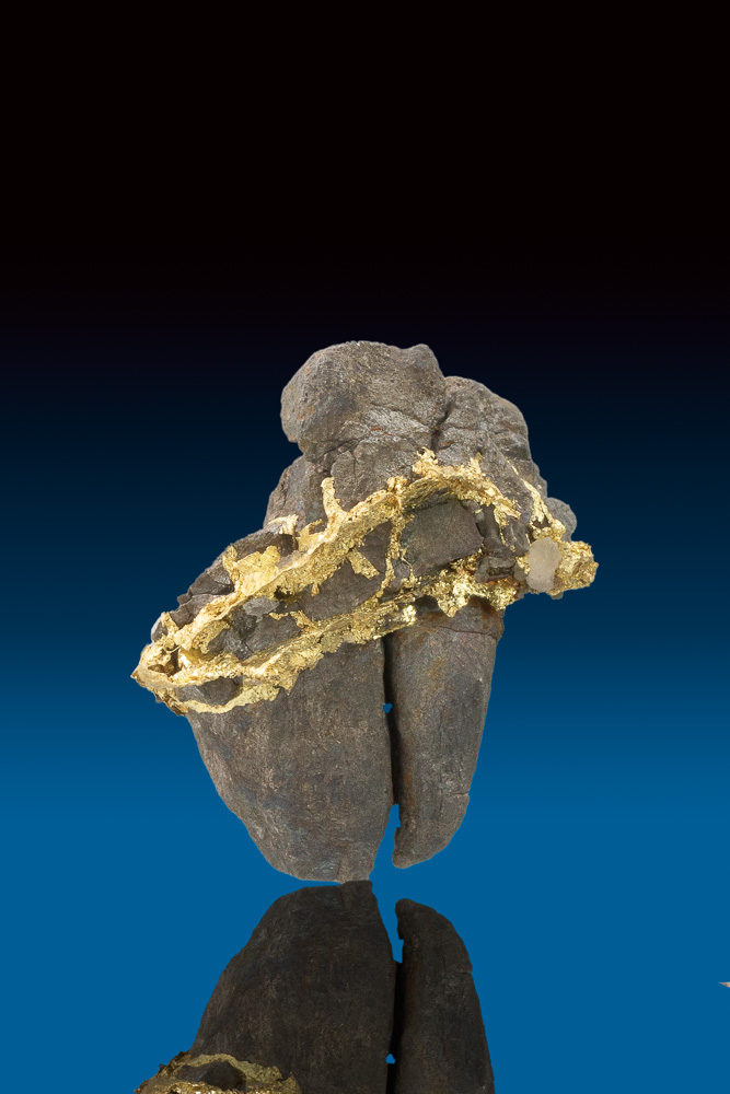 (image for) Unique Arsenopyrite with Crystallized Gold from California