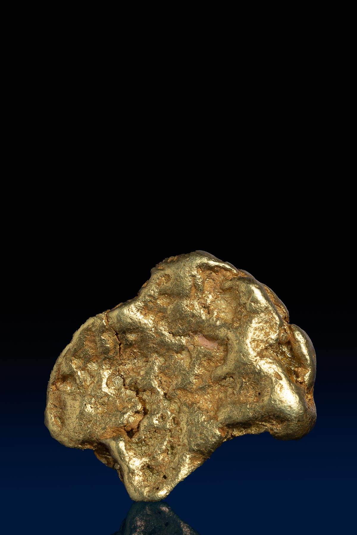 Shiny Rare Natural Gold Nugget from Alaska - Click Image to Close