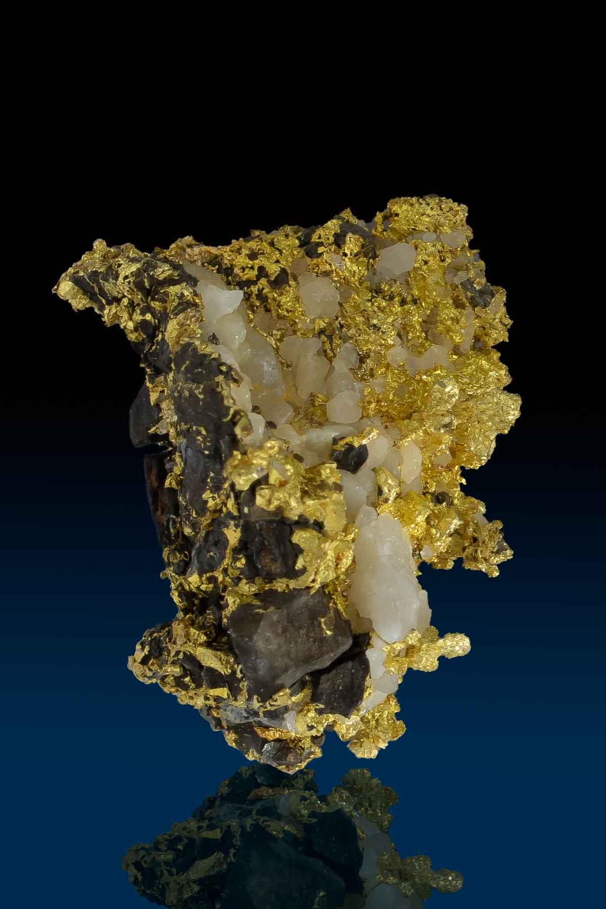 (image for) Intricate Chunky Crystalline Gold in Arsenopyrite -Allegheny, CA