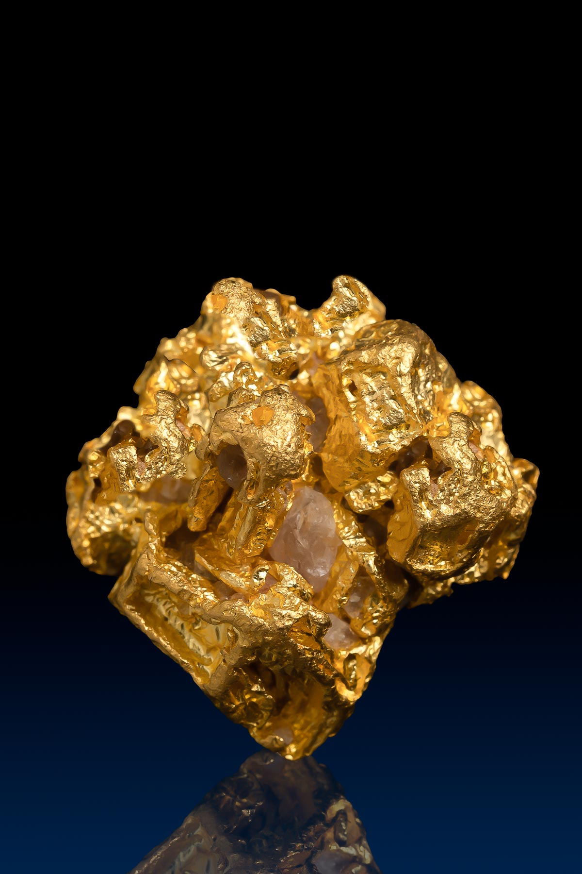 Large and Intricate Gold Nugget Crystal from Alta Floresta, BR
