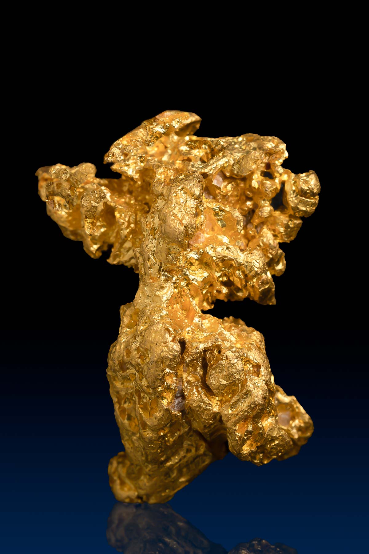 Brilliant and Unique Form - Natural Gold Nugget from Brazil