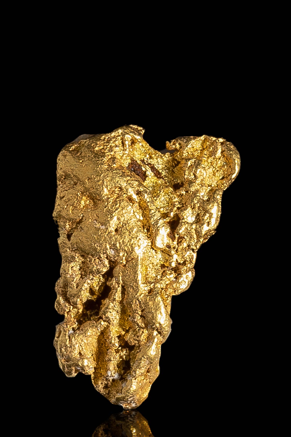 Triangle Standing Alaska Natural Gold Nugget - 2.18 grams