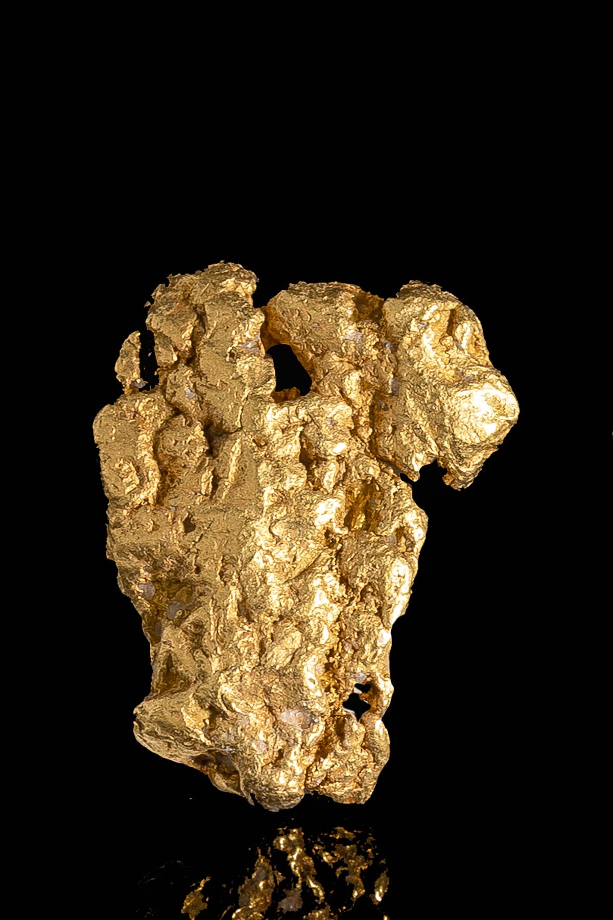 Rough Flat Natural Alaska Gold Nugget - 3.31 grams