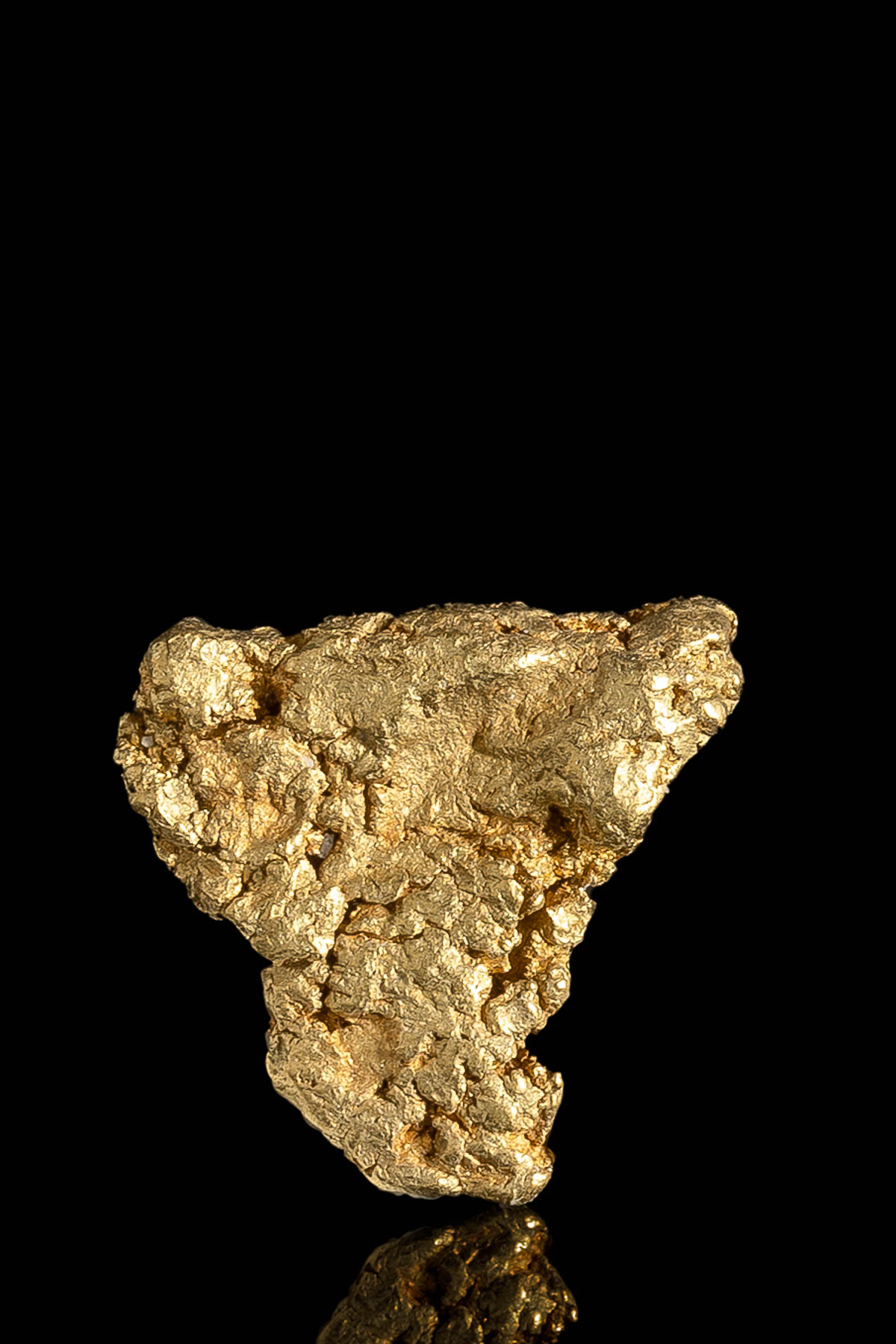 Flat Triangle Natural Gold Nugget - 3.35 grams