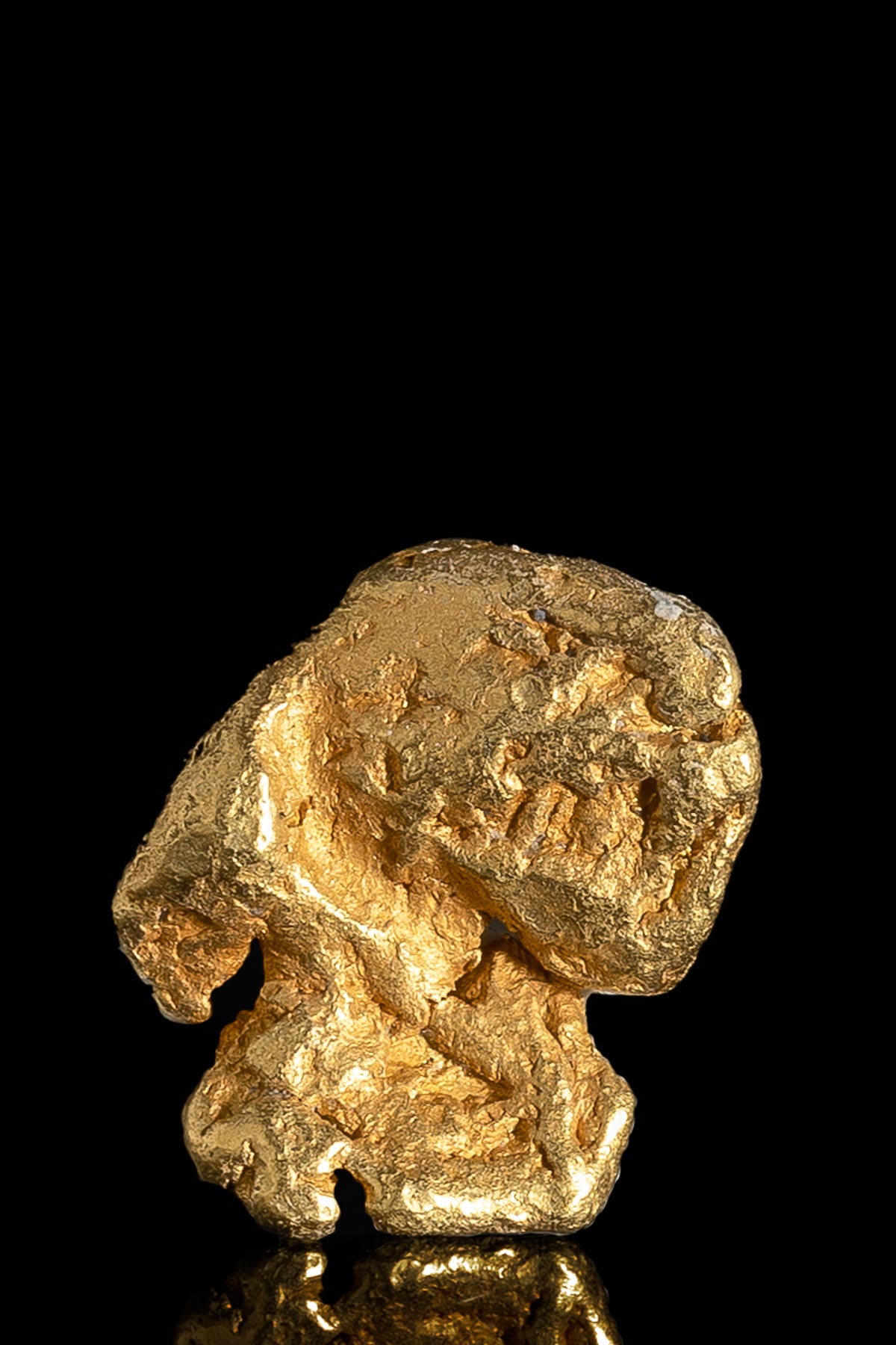 Whorls and Swirls Natural Alaska Gold Nugget - 3.53 grams - Click Image to Close