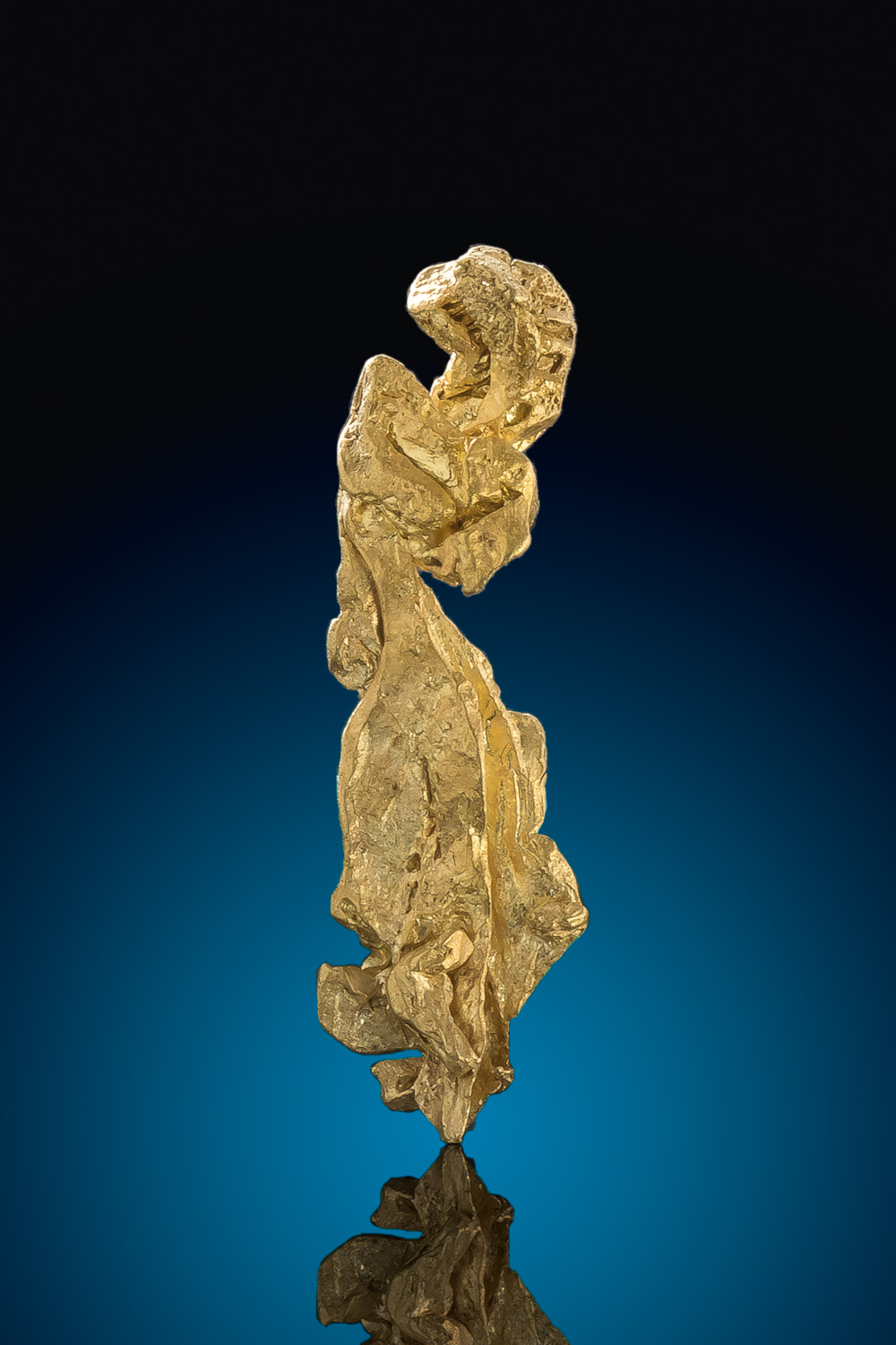 (image for) Elongated and Intricate- Natural Gold Crystal from Mt. Kare, PNG