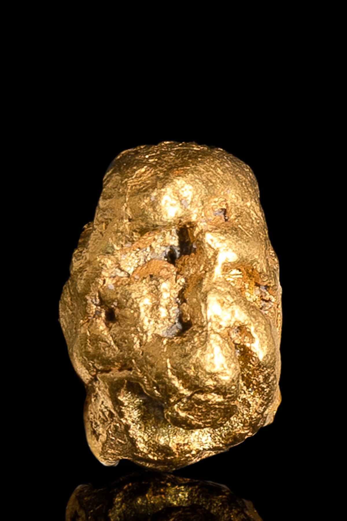 Round Pocketed Yukon Natural Gold Nugget - 2.73 grams